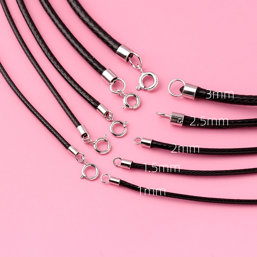 Jewelry Making In La - Серебряный шнурок 925 пробы из черной